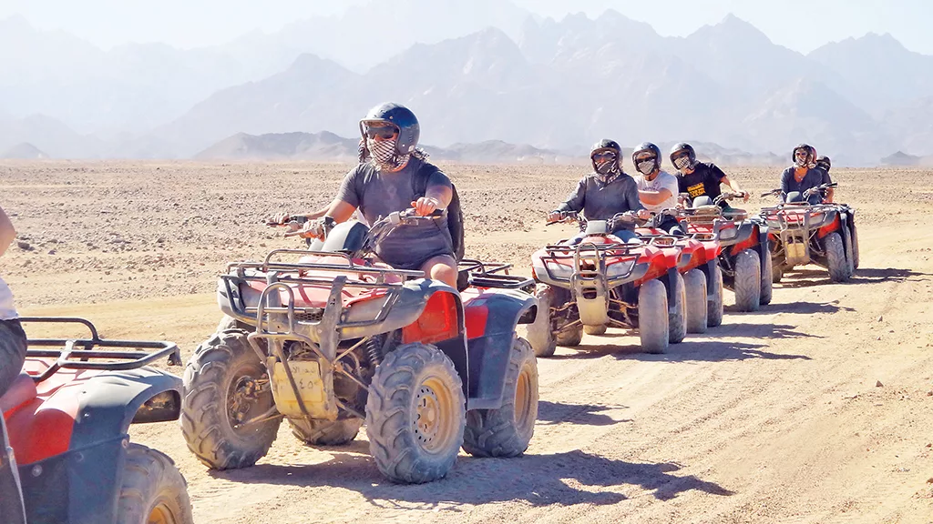 Three-hour quad tour in the Hurghada desert